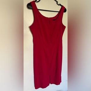 Express raspberry red dress